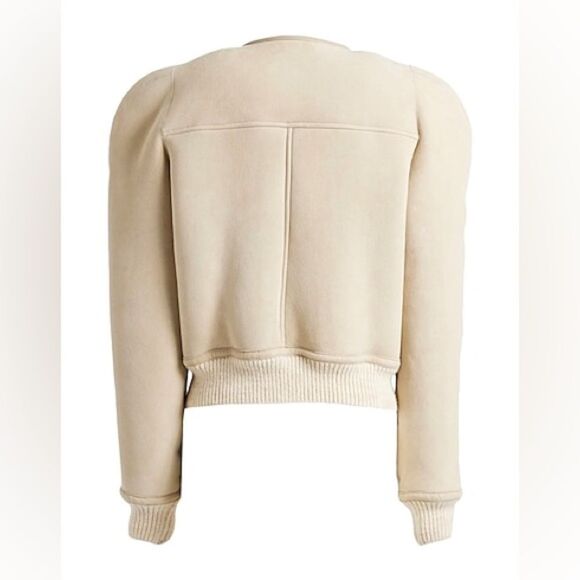 NWT Isabel Marant Beige Monteau Boden 100% Lambskin Wool Reversible Coat 44 XXL - Picture 9 of 11